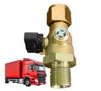 Truck Brake Valve - M18x1.5 Brass Shut Off, Dustproof Exhaust Port | Truck Brake Chamber Air Valve for Highway Road Transport Warehouse Works Shop Garage