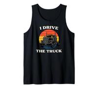 Truck Driver I Drive The Truck Retro Big Rig Camiseta sin Mangas