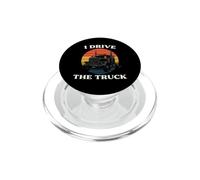 Truck Driver I Drive The Truck Retro Big Rig PopSockets PopGrip para MagSafe