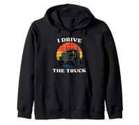Truck Driver I Drive The Truck Retro Big Rig Sudadera con Capucha