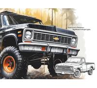 Truck Lover’s Christmas: Big Wheels & Bright Lights (Pocket-Sized Coloring Books (6x9 Edition))