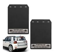 Truck Mud Flaps, Car Splash Guards, 12.6x8.58 Inches, 2 Pieces Set Wear-Resistant Material, Easy Installation, Long-Term Protection, Rear Mud Guard for Pickup Trucks, Sedans and SUVs Use