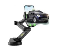 Truck Phone Holder Mount Heavy Duty Cell Phone Holder for Truck Dashboard Windshield 16.9 Inch Long Arm, Super Suction Cup Stable, Compatible with I