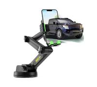 Truck Phone Holder Mount Heavy Duty Cell Phone Holder for Truck Dashboard Windshield 16.9 inch Long Arm, Super Suction Cup & Stable, Compatible with i