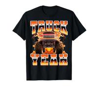 Truck Yeah, Monster Truck 4 Wheeler Offroad, Estilo Pirata de los 90 Camiseta