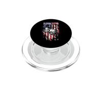 Trucker America Flag Funny Truck Driver PopSockets PopGrip para MagSafe