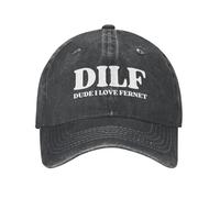 Trucker Gorra,Dilfs Amigo Me Encanta El Fernet Casual Hats Moda,Transpirable Gorras Hip Hop para Deporte Deportes Running