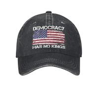 Trucker Gorra, Resistir la Democracia no Tiene Reyes Gorra de béisbol Clásica, Adjustable Sombrero Sol para Hombre Golf Pesca
