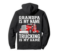 Trucker Grandpa is My Name Trucking Is My Game Día del Padre Sudadera con Capucha