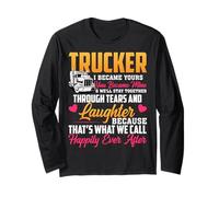 Trucker I Became Yours You Became Mine Funny Truck Driver Manga Larga