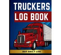 Trucker Log Book for Drivers | Daily Record of Fuel Purchases, Start & End Times, Mileage, and Maintenance Tracking