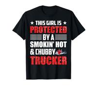 Trucker This Girl Is Protected Funny Trucking Truck Driver Camiseta