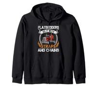 Trucking Flatbedders Do It with Straps Trucker Truck Driver Sudadera con Capucha