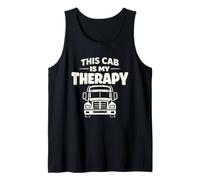 Trucking Therapy Road es mi Terapia Camionero Salud Mental Camiseta sin Mangas