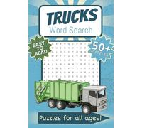 Trucks Word Search Puzzle Book: Word Searches with Easy to Read Print about Trucks ,Construction, Vehicles and More | 6x9 inches, 110 pages | 50+ Puzzles … Gift for Vacations, Holidays and Free Times