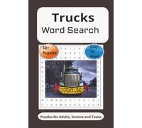 Trucks Word Search: Word searches with easy to read print about Hauling, Pickups, Heavy-Duty, and more} 6x9 inches, 110 pages] 50+ puzzles} Gift for vacations, holidays, and easy times.