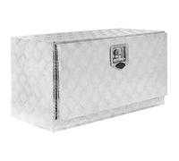 Trucky Caja de aluminio para barra de remolque, caja de herramientas con cerradura y llave, estable, tamaño a elegir: 76 x 35 x 40 cm