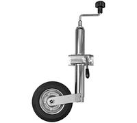 Trucky Rueda de apoyo para remolque con soporte de sujeción de hasta 150 kg, diámetro de 48 mm, rueda de apoyo para remolque