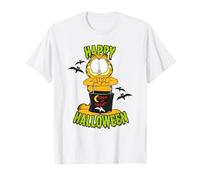 Truco clásico de Garfield para Halloween, Divertido y Divertido para Amigos con Zombis Camiseta