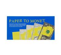 Truco de papel a dinero, truco mágico de transformación instantánea del dinero, accesorio mágico interactivo de primer plano, material de papel