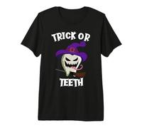 Truco O Dientes Divertido Dentista Diente Monstruo Halloween Camiseta Premium