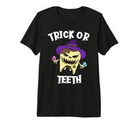Truco O Dientes Divertido Dentista Higienista Dental Halloween Camiseta Premium