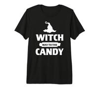 Truco o golosina de Halloween de Witch Way to The Candy Camiseta Premium