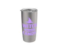 Truco o golosina de Halloween de Witch Way to the Candy Vaso térmico de acero inoxidable de doble pared