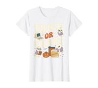 Truco o gráfico Espeluznante médico Profesional Halloween Groovy Camiseta gráfica económica, Mujer, Blanco, M