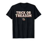 Truco o traición Divertido patriótico Halloween 1776 Esqueleto Camiseta
