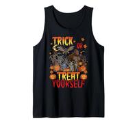 Truco o trato a ti mismo Truco o trato monstruos críptidos Camiseta sin Mangas