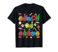 Truco o Trato ASL Manos Lenguaje de señas Americano Halloween Camiseta
