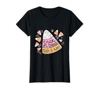 Truco o Trato matemáticas es Dulce Maestro de matemáticas de Halloween Camiseta gráfica económica, Mujer, Negro, M