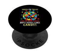 Truco o Trato Puedo ser no Verbal Pero todavía me Gustan los Dulces PopSockets PopGrip Adhesivo