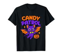 Truco Trato Murciélago Halloween Candy Patrol Calabaza Camiseta