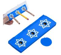 Trucos De Magia para Niños: 4.37 * 1.57 * 0.31 Pulgadas Funs Magic Tricks Pen Monedas Penetrantes con 3 Agujeros, Magics Tricks Magics Box, Fun Goodie Bag Fillers Toys Favores De Fiesta para Ni