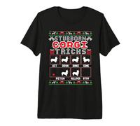 Trucos obstinados de Corgi Amante de los Perros Navidad FEA Camiseta Premium
