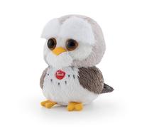 Trudi 51254 - Búho pequeño de Aprox. 9 cm, tamaño XXS, Peluche con Materiales Suaves y Detalles encantadores, Lavable, para niños y bebés, Gris/Blanco, 6 x 9 x 5 cm