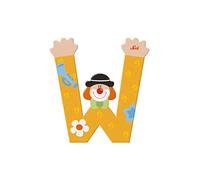 Trudi 81759 - Payaso Letra W [importado de Alemania], colores surtidos, 1 unidad