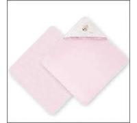 Trudi - Albornoz Triángulo cremino 75 x 75 cm - Rosa