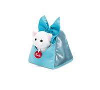 Trudi Bolsa con Lazo para Gatito Animales de Peluche en Fashion Bag transportable. Idea de Regalo de Moda | 15x18x15cm Taglia XS Fashion Pets | Modelo 29622