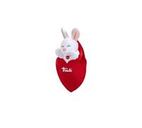 Trudi Bolso corazón de Conejo | Peluche Regalo para San Valentín, Animales de Peluche | XXS cm Medida 8,5x16,5x7 | Sweet Collection | Modelo 51378