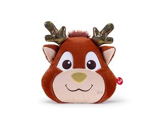 Trudi Cojín navideño Reno Almohadas Decorativas de Felpa con decoración de Animales, Regalo de cumpleaños. | 38x33x7cm tamaño M | Pillows | Modelo 28099