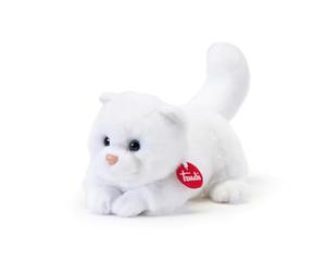 Trudi Gatito Brad Blanco Regalo de cumpleaños o Navidad, Gatito felino de Peluche | 16x19x22cm Medida S | Gatos clásicos | Modelo 21044