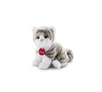 Trudi Gatito Brad Gris atigrado Peluche de Gato, cumpleaños, reproducción Realista. | 14x18x20cm Taglia S | Gatos de Peluche clásicos | Modelo 20851