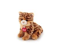 Trudi Gatto Brad animalier Gatto Peluche gioco, Regalo di Natale e Compleanno, riproduzione realistica | 16x20x24cm Taglia S | Classici Gatti Peluche | Modello 21041