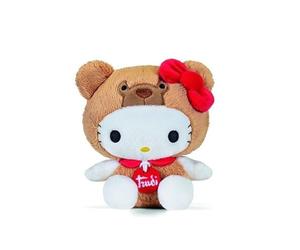 Trudi Hello Kitty Vestida de Oso Ettore | Peluches Decorativos, Juegos Idea de Regalo | 15x14,5x10 cm Medida XS | Hello Kitty and Friends | Modelo 25043