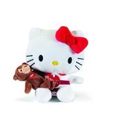 Trudi Hello Kitty y su Amigo Oso Ettore | Peluches Decorativos, Juegos Idea de Regalo | 15x14,5x10 cm Medida XS | Hello Kitty and Friends | Modelo 25045