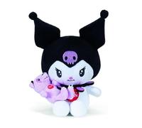 Trudi Kuromi y su Amigo Oso Ettore | Peluches Decorativos, Juegos Idea de Regalo | 15x14,5x10 cm Medida XS | Hello Kitty and Friends | Modelo 25046