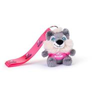 Trudi Sweet Collection Lupo Wolfie Peluche con Camiseta, Llavero y Etiqueta | 6 x 10 x 9 cm Talla XXS | Mascotte Giro d'Italia 2024 | Modelo 69283